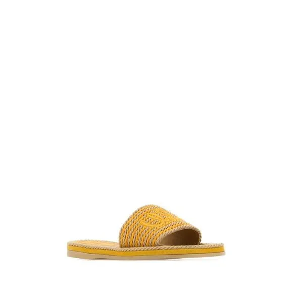 Chloe Women Embroidered Raffia Chloã¨ Sand Slippers - Picture 2 of 2